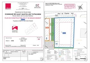 terrain a batir à la vente -   62500  SAINT MARTIN LEZ TATINGHEM, surface 576 m2 vente terrain a batir - UBI455151917